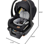 Maxi-Cosi's Mico™ Luxe+ Baby Car Seat: Infant Car Seat with Base and Versatile Baby Carrier Seat Functionality, Essential Black