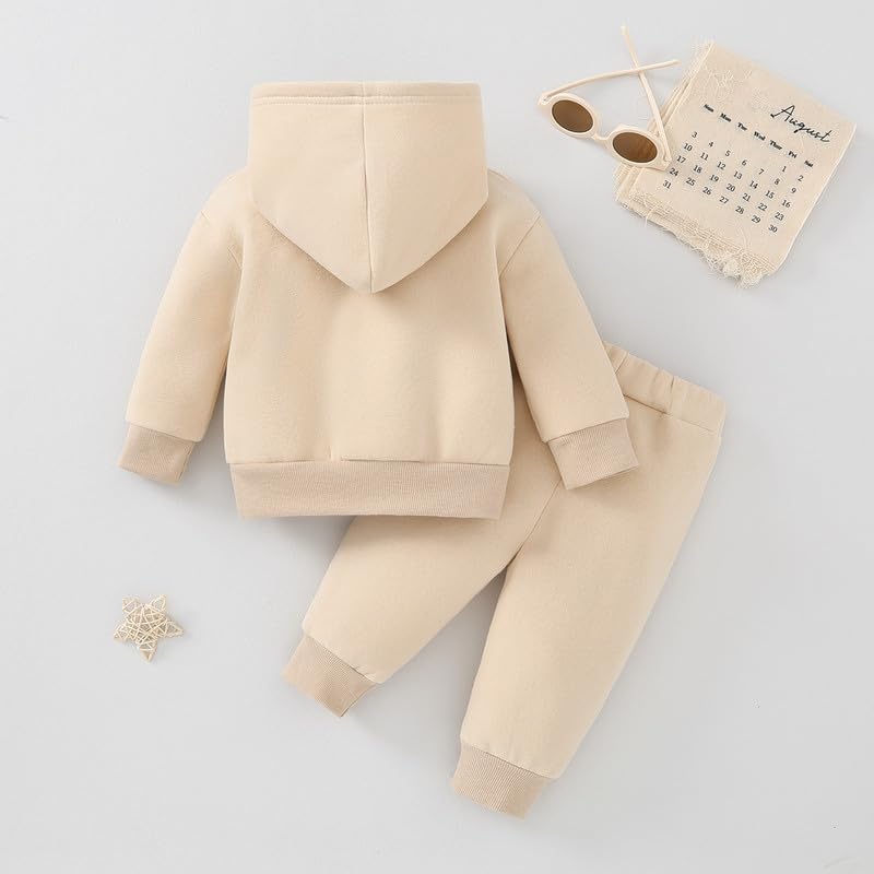 Toddler Baby Boy Fall Clothes Long Sleeve Hoodie Sweatshirts Pants Set Infant Winter Outfits