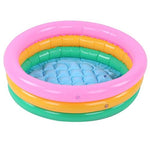 Kiddie Pool, Baby Water Pool in Summer Children Soft Inflatable Swimming Pool Bright Color Baby Basin Pool (S)