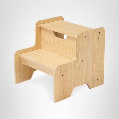 Melissa & Doug Kids Wooden Step Stool - Light Natural Finish