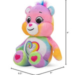 Care Bears 9" Fun Size Glitter Plush - Togetherness Bear - Tie Dye Plushie for Ages 4+ – Stuffed Animal, Soft and Cuddly – Good for Girls and Boys, Collectors, Great Valentines Day Gift For Kids