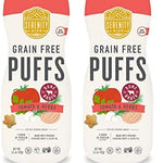 Serenity Kids 6+ Months Grain-Free Toddler & Baby Puffs - No Added Sugar - No Gluten or Rice - BPA & Allergen-Free, with Organic Cassava, Veggies & Herbs - Puffs Variety Pack - 6 Count
