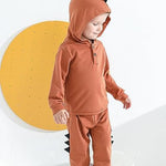 Kucnuzki Baby Toddler Boys Clothes 2T-3T Long Sleeve Pullover Hoodies & Long Pants - Cute Little Boy Clothes for Fall Winter