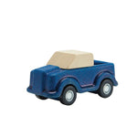 PlanToys® Blue Truck Wooden Montessori Vehicle Toy | Early Movement, Imagination and Practical Life Exploration | Eco Friendly Truck for Indoor and Outdoor Play