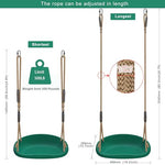BeneLabel Heavy Duty Swing Seat with Adjustable Rope and Carabiners, Cushion Style Non-Slip Swing Seat for Kids and Adults