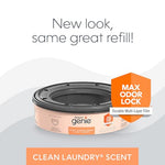 Diaper Genie Bags Refills 270 (Pack of 8) Clean Laundry Scent | Diaper Pail Refills with Max Odor Lock | Holds up to 2160 Newborn Diapers