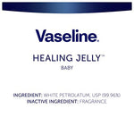 Vaseline Healing Jelly Petroleum Jelly For Diaper Rash Moisturizer For Baby Hypoallergenic Skin Protectant 2.89 oz