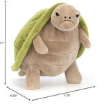 Jellycat Timmy Turtle Stuffed Animal, 11 inches - Reptile Plush Toy - Classic Children's Gift