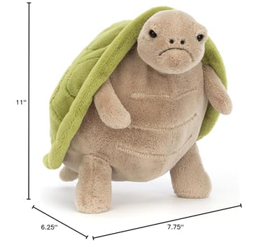 Jellycat Timmy Turtle Stuffed Animal, 11 inches - Reptile Plush Toy - Classic Children's Gift