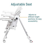 Peg Perego Prima Pappa Zero 3 - High Chair - for Children Newborn to 3 Years of Age - Made in Italy - Linear Grey (White & Grey)