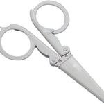 Gkofiey 5Pcs Pastel Mini Folding Scissors with Safety Cap Small Telescopic Stainless Steel Portable Pokect Little Travel Kids Shears Tiny Cutter for Cutting, Scrapbooking, Crafting, Sewing, S-M5.2