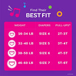 Pull-Ups Girls' Potty Training Pants, Size 3T-4T Training Underwear (32-40 lbs), 20 Count