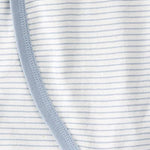 little planet by carter's unisex-baby Organic Cotton Wrap Sleep & Play, Seal Blue Stripes, 6 Months