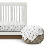 Delta Children 100% Cotton Flannel Baby Receiving Blankets for Girls and Boys – 30x30 Inches (Pack of 4), Safari Friends