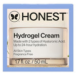 Honest Beauty Hydrogel Cream with Hyaluronic Acid, Jojoba, + Squalane | Oil Free, Lightweight, Moisturizing | EWG Verified, Vegan + Cruelty Free | 1.7 fl oz