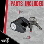 Bulletproof Hitches - Trailer Latch Lock - Trailer Coupler Latch Lock - Fits All 1-7/8", 2", and 2-5/16" Couplers - Cut-Resistant & Pick-Resistant