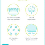 Simple Joys by Carter's Baby Girls' Cotton Sleeper Gown, Pack of 3, Pink/Mint Green/White, Newborn