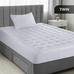 Utopia Bedding Twin Mattress Pad, Quilted Fitted Premium Mattress Protector, Deep Pocket Cover Stretches up to 16 Inches, Fluffy Pillow Topper (39x75 Inches, White)