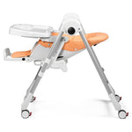Peg Perego Prima Pappa Zero 3 - High Chair - for Children Newborn to 3 Years of Age - Made in Italy - Peach (Light Orange)