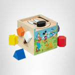 Melissa & Doug Disney Mickey Mouse & Friends Wooden Shape Sorting Cube