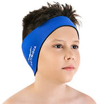AqtivAqua Swimming Headband Swim Ear Band Protection Cover Swim Headband for Kids Adults Men Women Toddlers Ear Plugs in (Color: Navy, Size: Large)