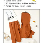 Kucnuzki Baby Toddler Boys Clothes 2T-3T Long Sleeve Pullover Hoodies & Long Pants - Cute Little Boy Clothes for Fall Winter