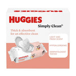 Huggies Simply Clean Fresh Scent Baby Wipes, 1 Flip-Top Pack (64 Wipes Total), Packaging May Vary