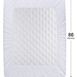 Utopia Bedding Waterproof Mattress Protector, Queen Mattress Pad, Quilted Fitted Cover Stretches up to 16 Inches Deep (White)