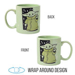 Silver Buffalo Star Wars Mandalorian Child Star Wars Wax Resist Ceramic Mug, 20 Ounces