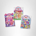Melissa & Doug Puffy Sticker Activity Books Set: Princess, Mermaid, Fairy - 180+ Reusable Stickers - FSC Certified