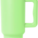 Simple Modern 40 oz Trek Tumbler with Handle and Straw Lid | Cup Holder Friendly Insulated Stainless Steel Travel Mug | Almond Birch