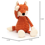 Jellycat Cordy Roy Fox Stuffed Animal, 16.5 inches - Woodland Animal Plush - Soft & Huggable - Classic Children's Gift