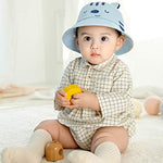 Baby Sun Hat Adjustable,Infant Toddler Summer Outdoors Beach Hat UPF50+,Sun Protection Bucket Hat