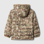 GAP Baby Boy Classic Logo Puffer Jacket Olive Camo 6-12M