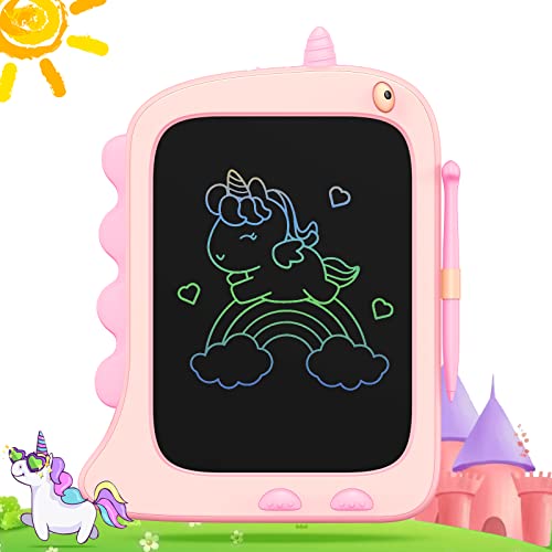 ORSEN 8.5 Inch LCD Doodle Board Tablet Toy - Green Dinosaur Drawing Pad for Kids 2-6 Years Old - Christmas and Birthday Gifts