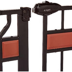 Regalo Safety 37" Extra Tall Baby Gate for Doorways & Bottom of Stairs, Wood Accent Pressure Mounted Gate with Door for Babies, Toddlers & Pets, Tested & Safe for 30 Years, American Designed and Owned