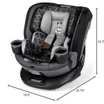 Disney Baby Turn and Go 360 Rotating All-in-One Convertible Car Seat, Vintage Mickey Mouse