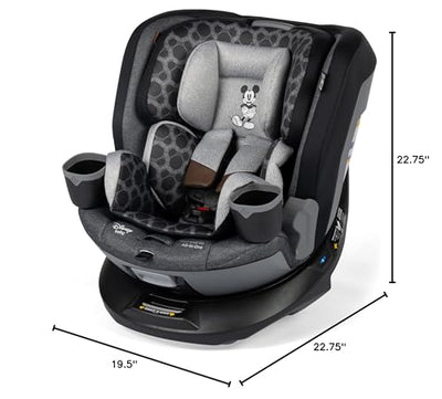 Disney Baby Turn and Go 360 Rotating All-in-One Convertible Car Seat, Vintage Mickey Mouse