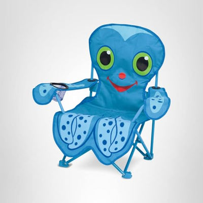 Melissa & Doug Sunny Patch Flex Octopus Folding Beach Chair For Kids (Frustration-Free Packaging)