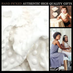 Baby Gift Set Boy or Girl - Baby Shower Basket Suitcase with Large Plush Blanket, Muslin Swaddle, Natural Teether, Wood Birth Record, Hand & Foot Print Kit, Nemo Socks, Baby Gift, Unisex Forest Green