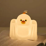 LED Dinosaur Night Light, 3 Level Dimmable Nursery Decor, Cute Lamp Silicone Squishy Light, Rechargeable Bedside Touch Lamp for Breastfeeding Toddler Baby Kids Decor