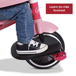 Radio Flyer 4-in-1 Stroll 'N Trike, Ages 1-5, Toddler Tricycle & Stroller, Foam Tires, Push Handle, UV Canopy, Removable Tray, Seatbelt, Amazon Exclusive