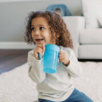 Dr. Brown's Milestones Straw to 360° Cup Set, Convertible Toddler Training Cup Set with Interchangeable Silicone Straw and 360 Degree Cup Lids, Ocean Blue, 10 oz/300 mL, BPA Free, 9m+, 2 Pack