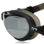 TYR Adult Vesi Mirrored and Non-Mirrored Swimming Goggles with Wide Peripheral Range, Anti Fog, No Leak, and Quick Adjust