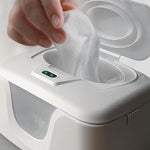 GOGO Pure Baby Wet Wipe Warmer and Wet Wipe Dispenser, Advanced Features - 4 Bright Auto Off LED Ample Lights for Nighttime Changes, Dual Heat for Baby's Comfort, Improved Design and Only at Amazon