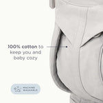 Ergobaby Omni Classic Baby Carrier Newborn to Toddler - Breathable Baby Carriers for Summer - All-Position Carrier with Lumbar Support (7-45 Pounds), Cotton, Pure Black