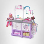 Step2 Love & Care Deluxe Baby Doll Nursery Playset for Kids, Combined Kitchen and Changing Station, Includes Toy Accessories, Easy to Assemble, Toddlers Ages 2 - 6 Years Old, Lavender