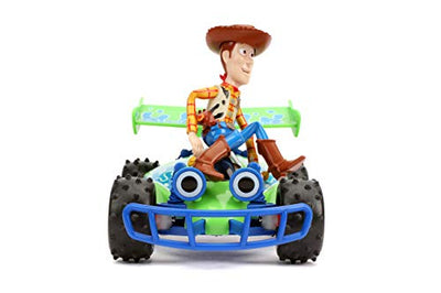 Jada Toys Jada Disney Pixar Toy Story 4 Turbo Buggy W/Woody Radio Control Vehicle, 2.4 Ghz, 1: 24