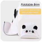 Peecabe Baby Baseball Cap Toddler Infant Boys Girls Sun Hat Breathable Cute Hats for Spring Summer 6M-3T (US, Age, 3 Months, 12 Months, B-Pinkl Rabbit+White Panda)