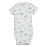 Gerber Unisex Baby 5-Pack Short Sleeve Variety Onesies Bodysuits Clouds 0-3 Months
